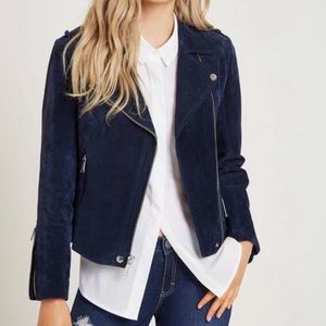 BCBGeneration suede moto jacket